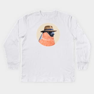 Eurasian bullfinch Kids Long Sleeve T-Shirt